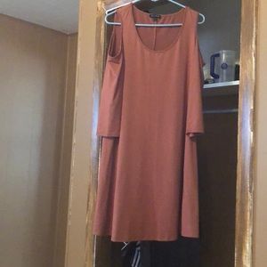 Beautiful As U wish dress. Red, brownish color.